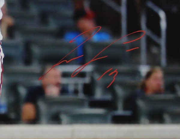 Ronald Acuna Jr Signed Atlanta Braves Unframed 16x20 MLB Photo - White Jersey Grand Slam - Image 2