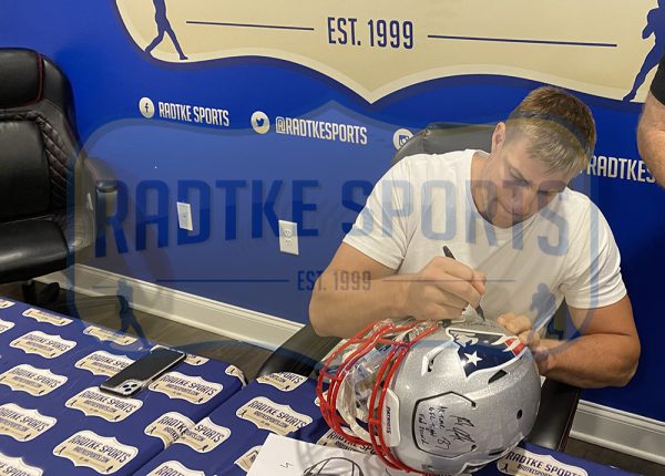Rob Gronkowski Signed New England Patriots Speed Flex Authentic NFL Helmet With 6 Inscription - Image 5