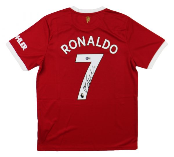 Cristiano Ronaldo Signed Manchester United Authentic Red Jersey