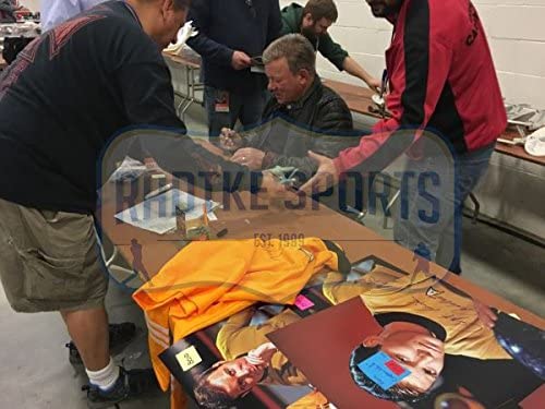William Shatner Signed Framed Custom Yellow Star Trek Uniform - Image 3