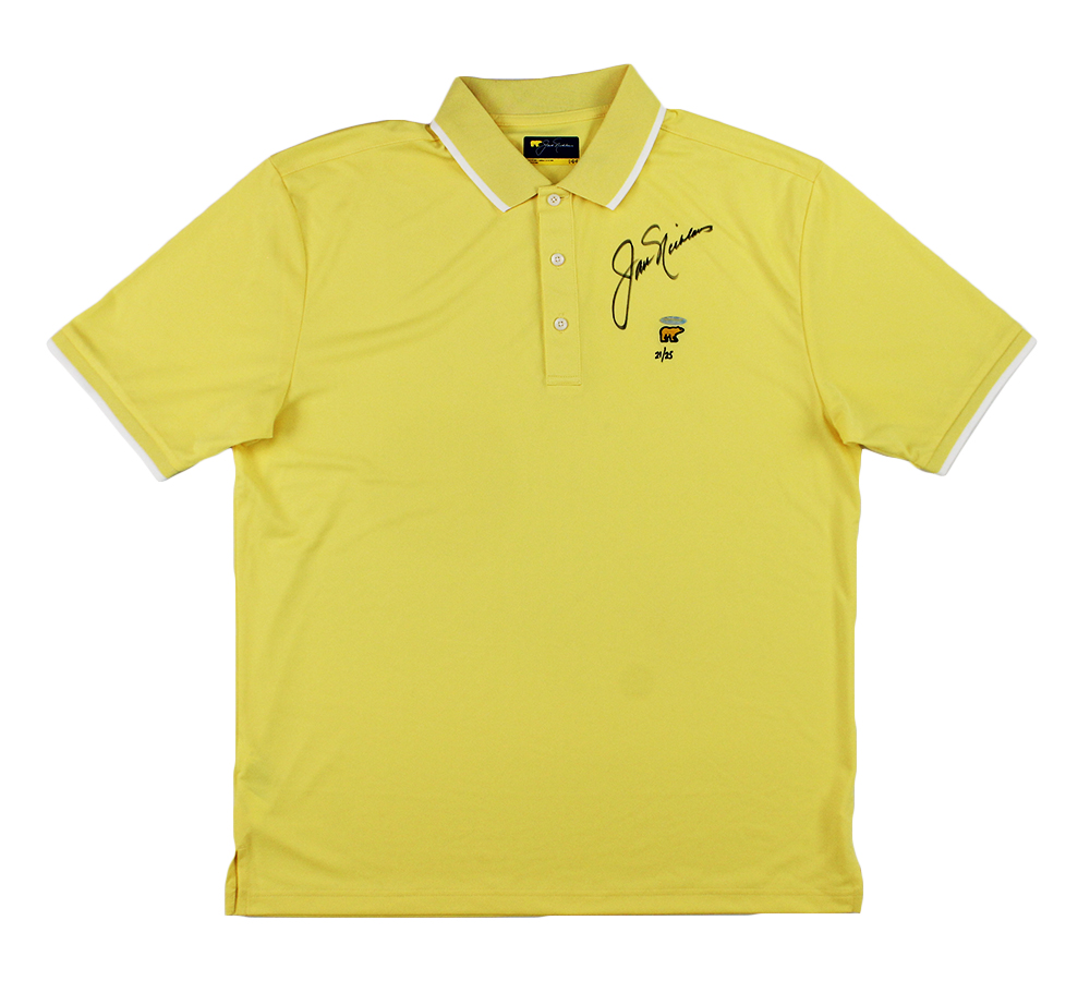 Jack Nicklaus Signed Yellow Polo Shirt - Limited Edition 21 of 25 - Upper Deck Authenticated - Image 3