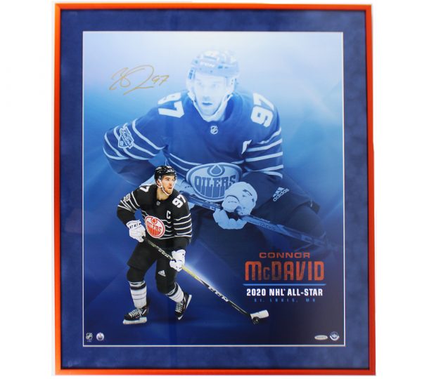 Connor McDavid Signed Edmonton Oilers Framed NHL All Star Photo - Upper Deck Authenticated