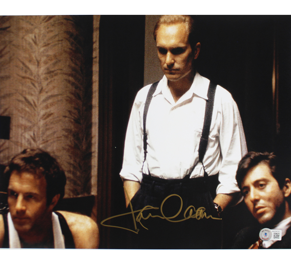 James Caan Signed Godfather Unframed 11×14 Photo – Sitting