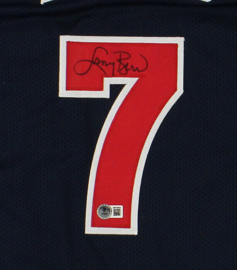 Larry Bird Signed Dream Team Custom Red & Blue Jersey - Image 2