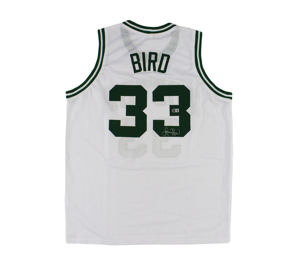 Larry Bird Signed Boston Custom White Jersey