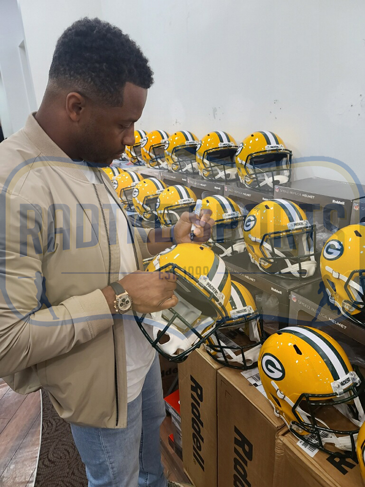 Randall Cobb Signed Green Bay Packers Speed NFL Mini Helmet - Image 2