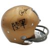 Roger Staubach Signed Navy Midshipmen RK Throwback Jolly Rogers NCAA Helmet