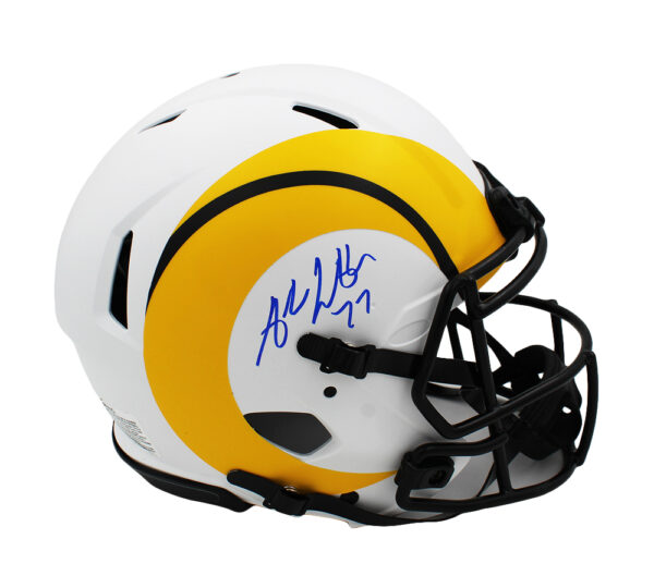 Andrew Whitworth Signed Los Angeles Rams Speed Authentic Lunar NFL Helmet
