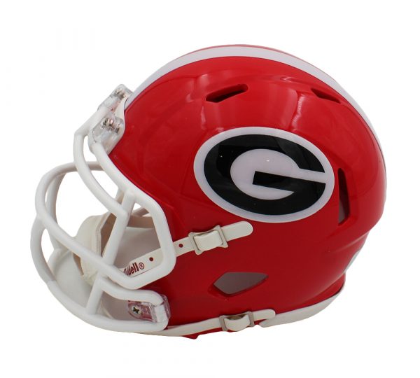 Brock Bowers Signed Georgia Bulldogs Speed National Championship NCAA Mini Helmet - Image 2