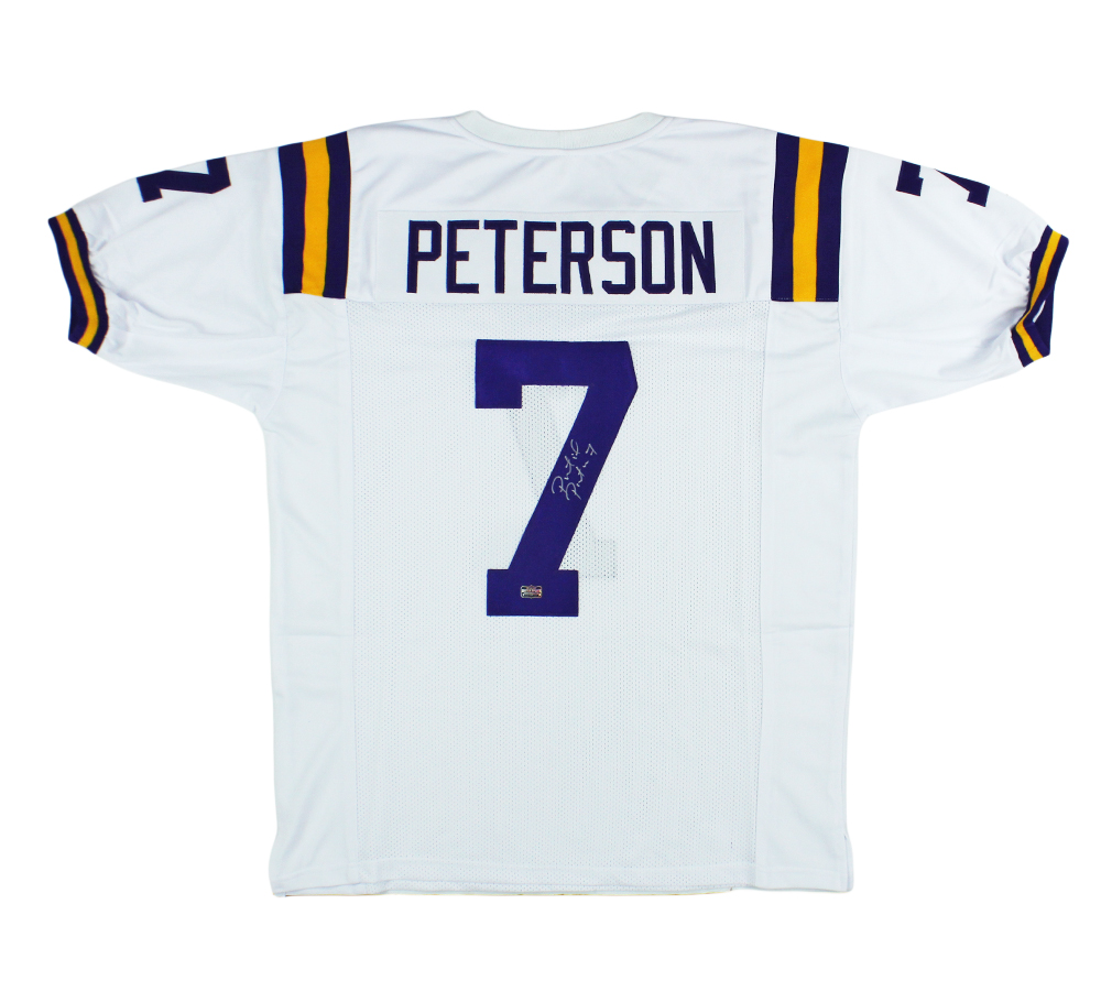 Patrick Peterson Signed LSU Custom White Jersey