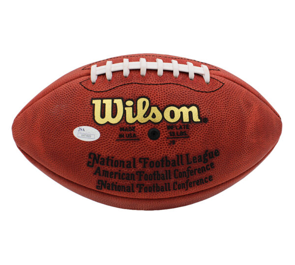Michael Irvin Signed Dallas Cowboys Wilson Authentic NFL Football with "HOF 07" Inscription - Image 2