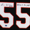 Logan Wilson Signed Cincinnati Custom Black Jersey with "Welcome to the Jungle" Inscription - Image 2