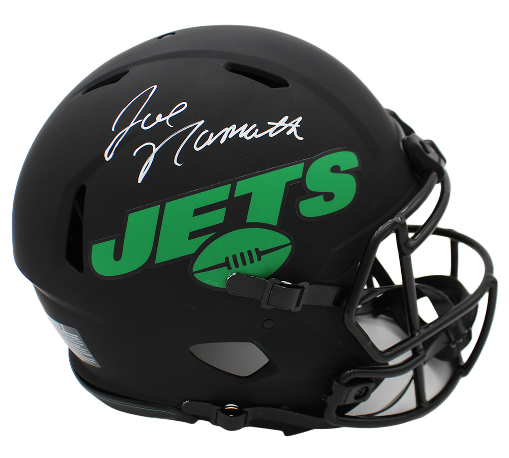 Joe Namath Signed New York Jets Speed Authentic Eclipse NFL Helmet