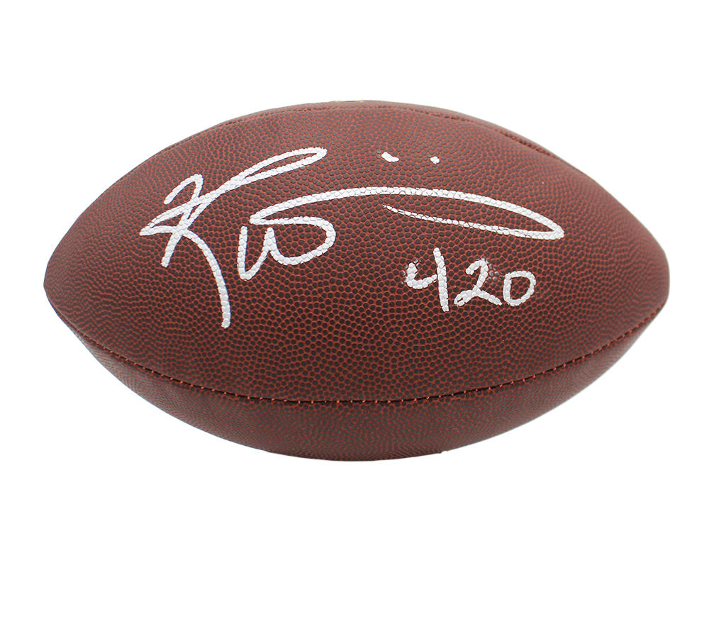Ricky Williams Signed Miami Dolphins Super Grip Composite Leather NFL Football with "420" Inscription - Image 2