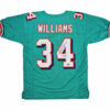 Ricky Williams Signed Miami Custom Teal Jersey with "420" Inscription