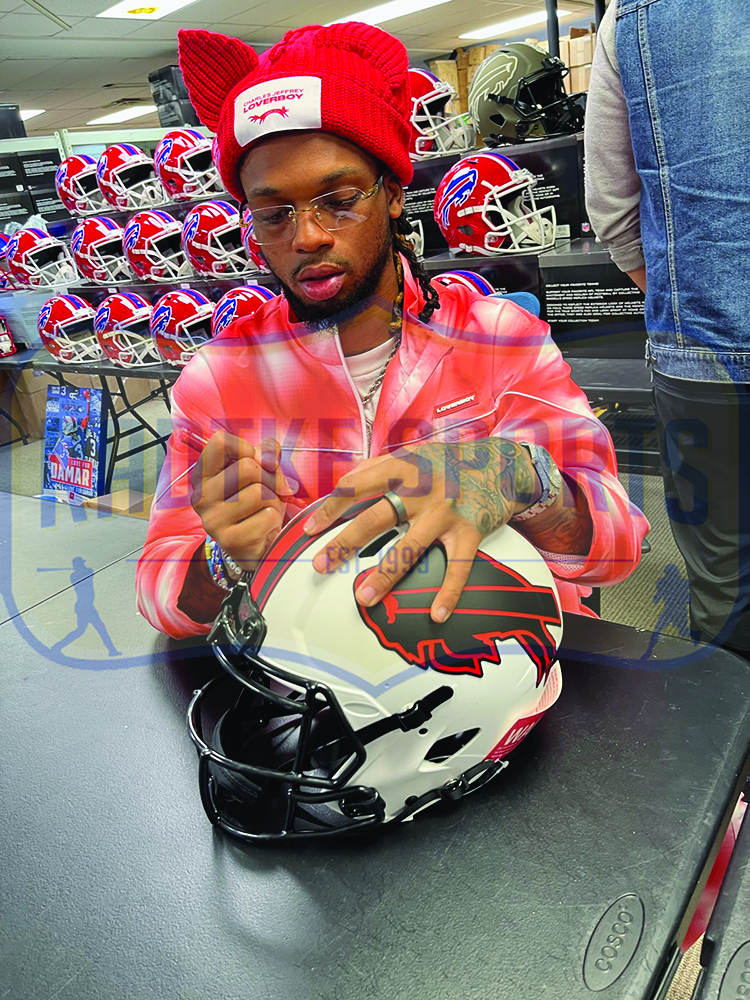 Damar Hamlin Signed Buffalo Bills Speed Authentic Lunar NFL Helmet - Image 3