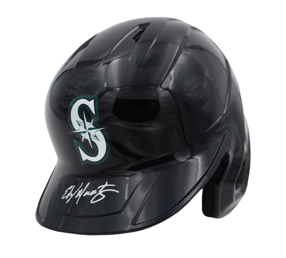 Edgar Martinez Signed Seattle Mariners Rawlings Mach Pro MLB Helmet - Image 2