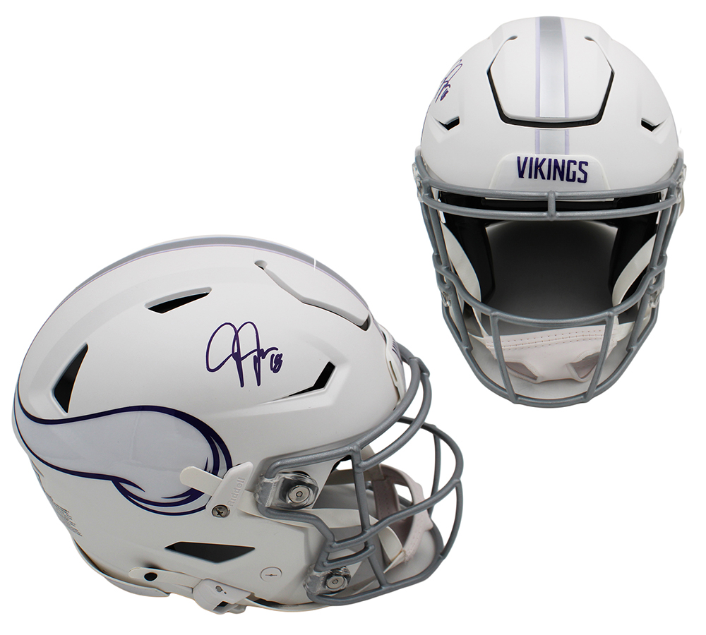 Justin Jefferson Signed Minnesota Vikings Speed Flex Authentic Alternate NFL Helmet