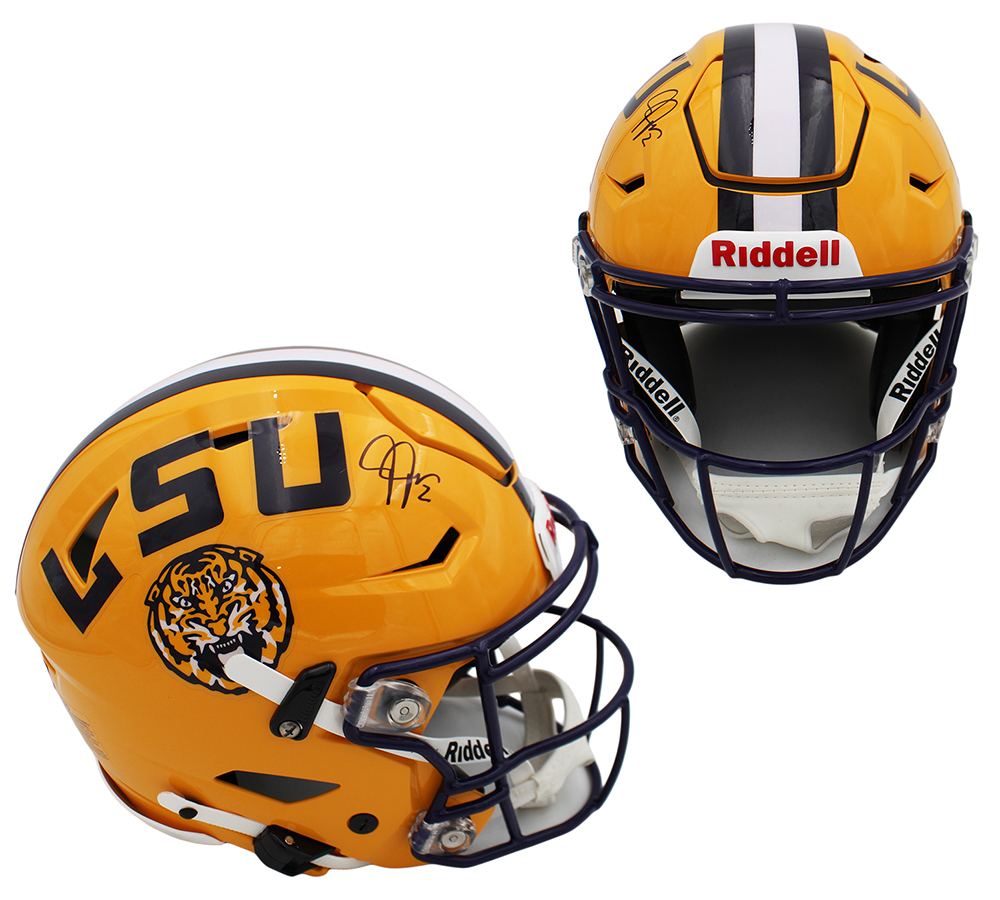 Justin Jefferson Signed LSU Tigers Speed Flex Authentic NCAA Helmet