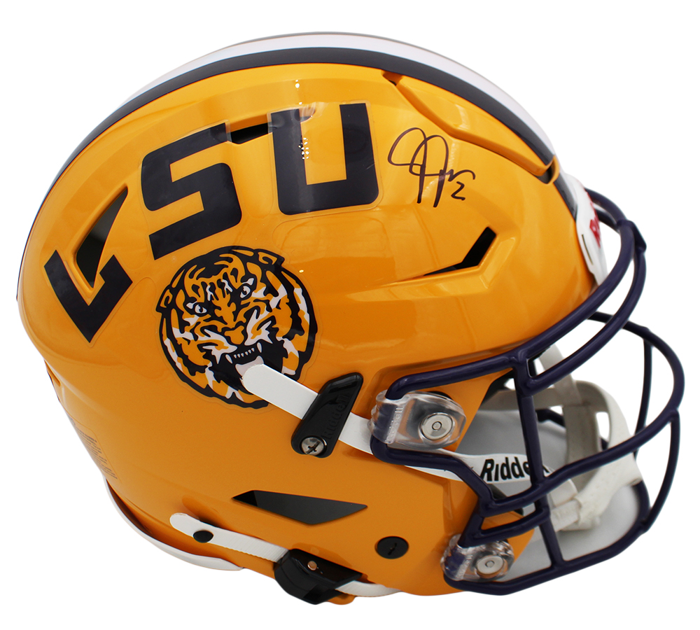 Justin Jefferson Signed LSU Tigers Speed Flex Authentic NCAA Helmet - Image 2