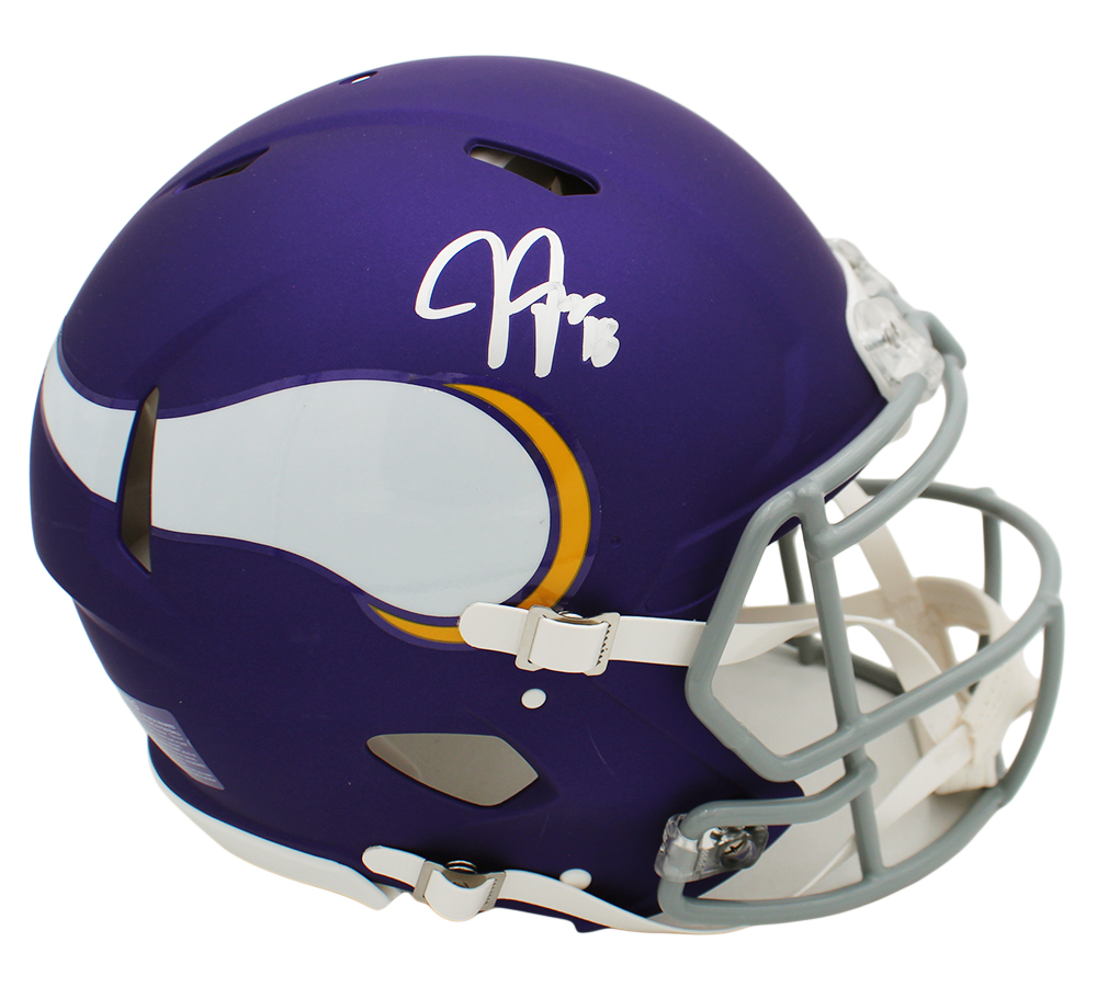 Justin Jefferson Signed Minnesota Vikings Speed Authentic Tribute NFL Helmet