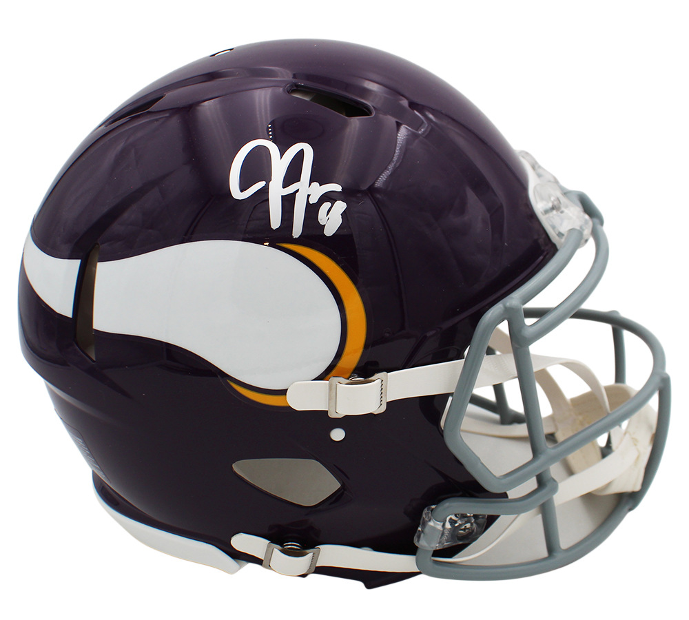 Justin Jefferson Signed Minnesota Vikings Speed Authentic Throwback 1961-79 NFL Helmet