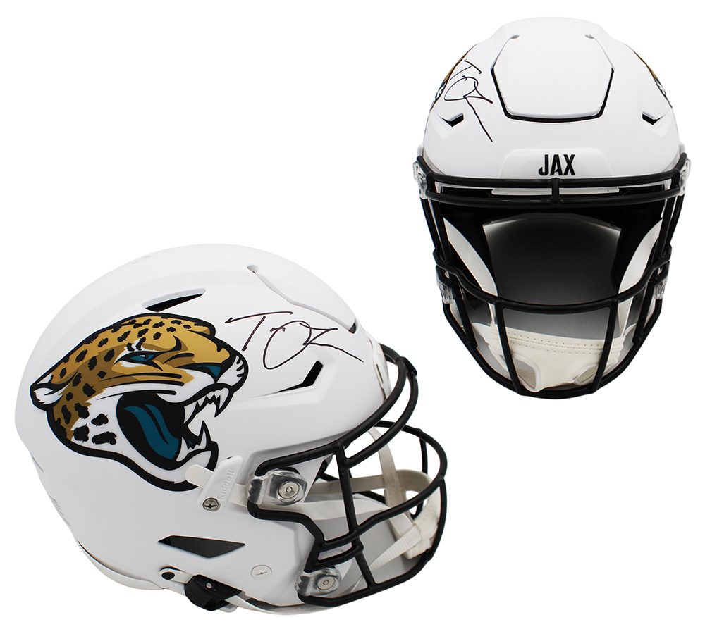 Trevor Lawrence Signed Jacksonville Jaguars Speed Flex Authentic Alternate White NFL Helmet