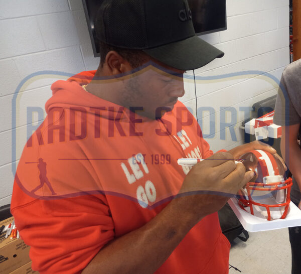 Nick Chubb Signed Cleveland Browns Speed Flash NFL Mini Helmet - Image 2