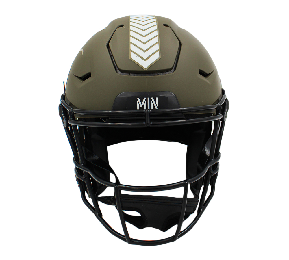 Justin Jefferson Signed Minnesota Vikings Speed Flex Authentic Salute to Service NFL Helmet - Image 3