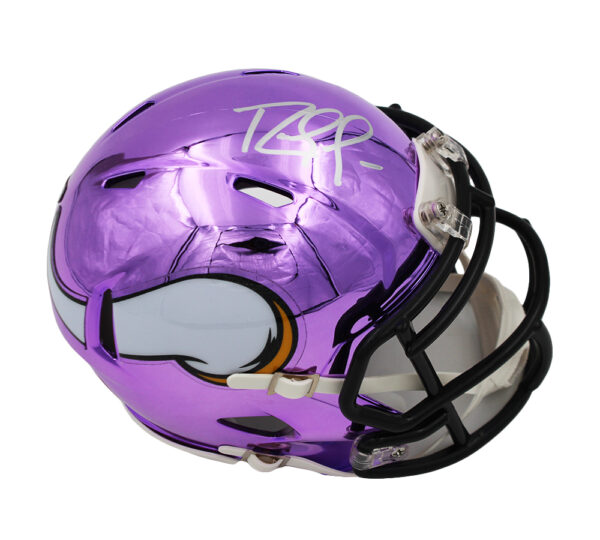 Randy Moss Signed Minnesota Vikings Speed Chrome NFL Mini Helmet