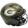 Brett Favre Signed Green Bay Packers Speed Flex Authentic Salute to Service NFL Helmet - Image 2