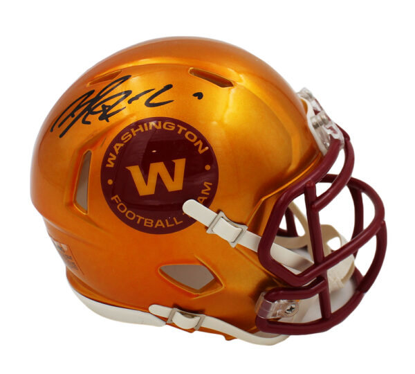Brian Robinson Jr. Signed Washington Commanders Speed Flash NFL Mini Helmet - Image 2