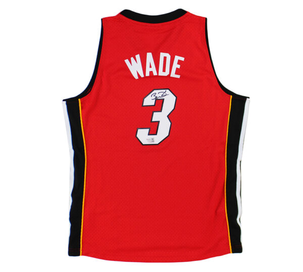 Dwyane Wade Signed Miami Heat Nike Swingman Red NBA Jersey