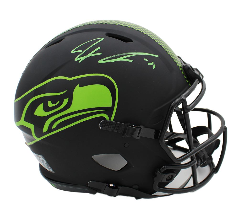 Jaxon Smith-Njigba Signed Seattle Seahawks Speed Authentic Eclipse NFL Helmet