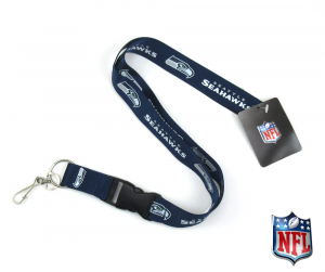 Seattle Seahawks Officially Licensed Nylon Lanyard-0