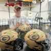 Brett Favre Signed Green Bay Packers Speed Flex Authentic Salute to Service 2 NFL Helmet - Image 5