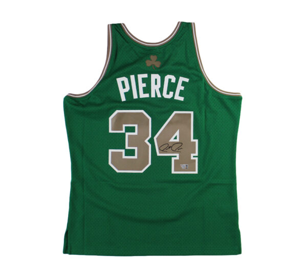 Paul Pierce Signed Boston Celtics Mitchell & Ness Hardwood Swingman Kelly Green Jersey