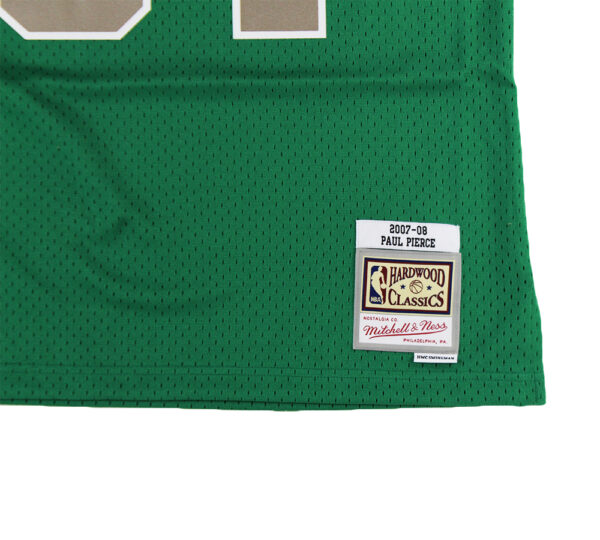 Paul Pierce Signed Boston Celtics Mitchell & Ness Hardwood Swingman Kelly Green Jersey - Image 4