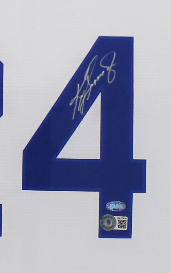 Ken Griffey Jr. Signed Seattle Mariners LED Framed Nike White MLB Jersey - Image 3