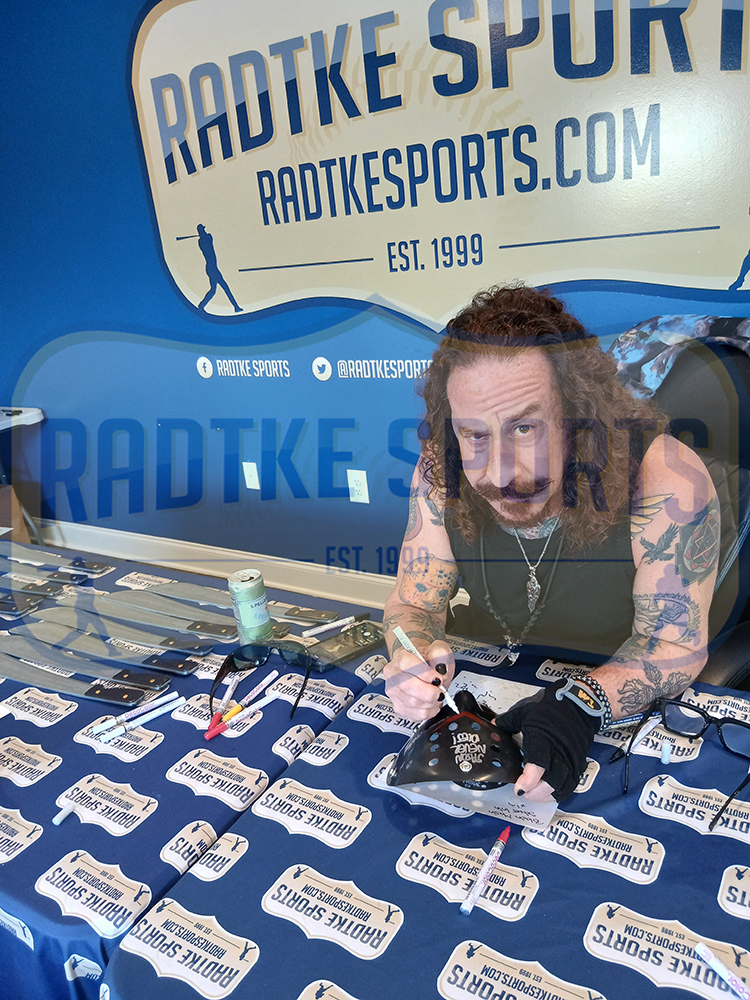 Ari Lehman Signed Friday the 13th Black Costume Mask with "Jason 1 & Jason Never Dies" Inscription - Image 4