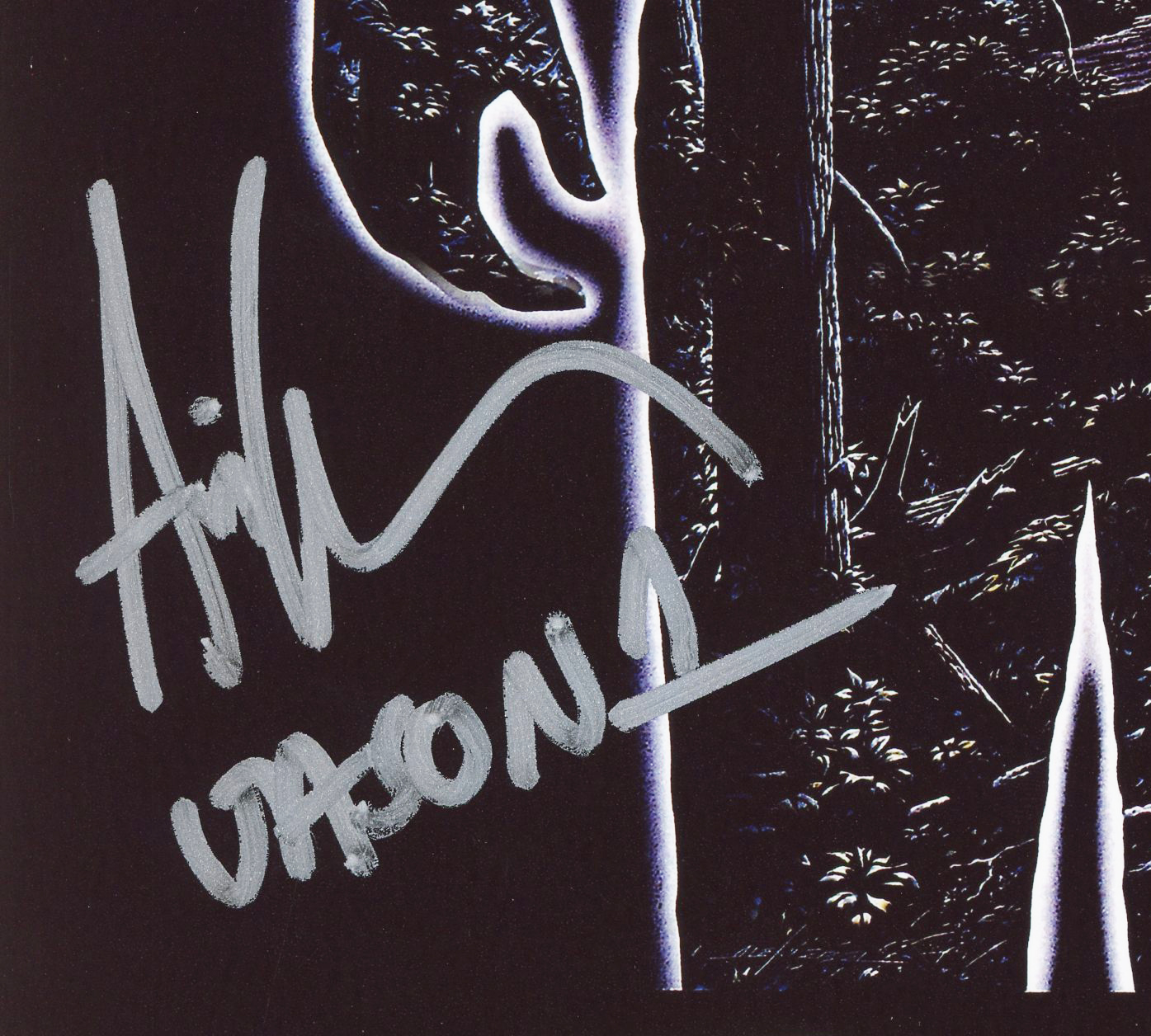 Ari Lehman Signed Friday the 13th Unframed 8x10 Silhouette Photo with "Jason 1" Inscription - Image 2
