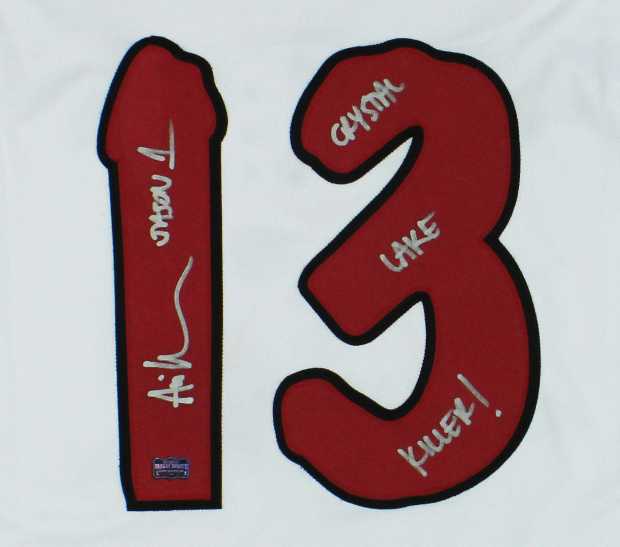 Ari Lehman Signed Friday the 13th Custom White Jersey with "Jason 1 & Crystal Lake Killer" Inscription - Image 2