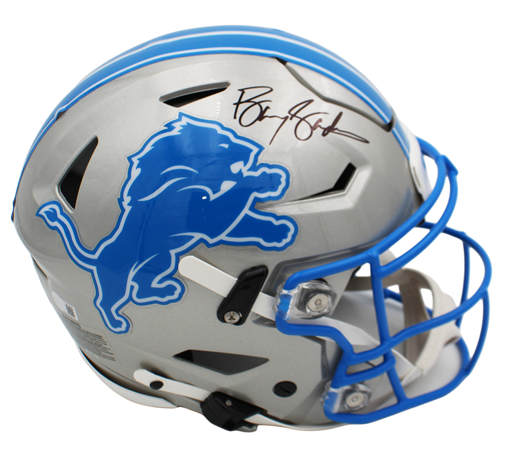 Barry Sanders Signed Detroit Lions Speed Flex Authentic NFL Helmet - Image 2