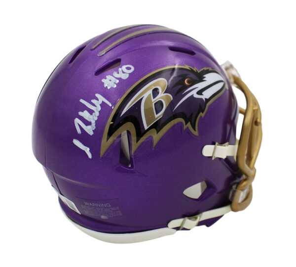 Isaiah Likely Signed Baltimore Ravens Speed Flash NFL Mini Helmet
