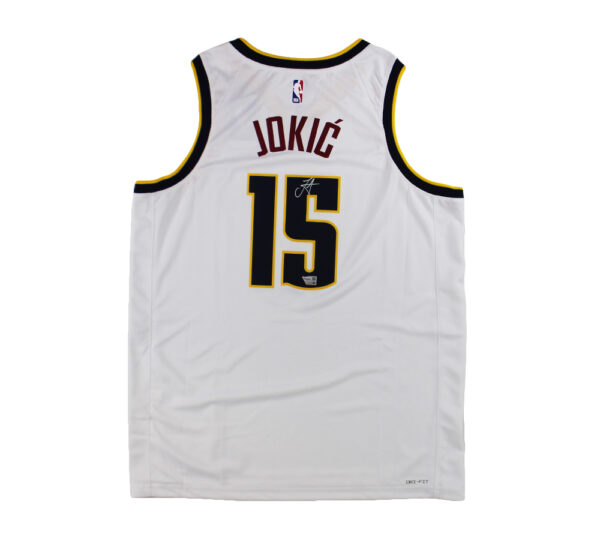 Nikola Jokic Signed San Denver Nuggets Nike Swingman White NBA Jersey