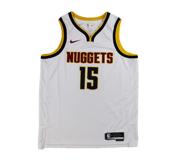 Nikola Jokic Signed San Denver Nuggets Nike Swingman White NBA Jersey - Image 3