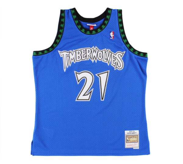 Kevin Garnett Signed Minnesota Timberwolves Mitchell & Ness 03-04 Blue Swingman Jersey - Image 3