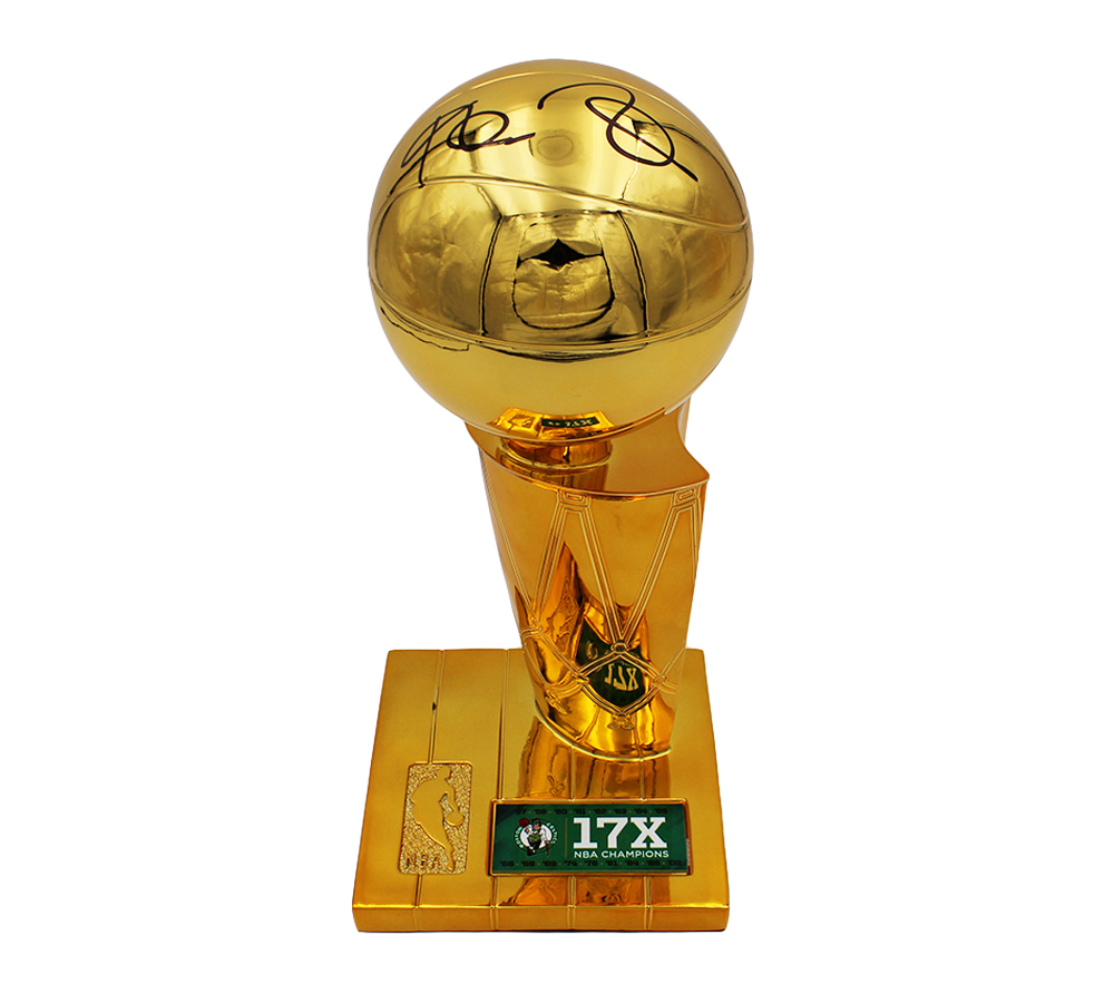 Kevin Garnett Signed Minnesota Timberwolves 12inch 17x NBA Champions Larry O'Brien Trophy