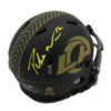 Puka Nacua Signed Los Angeles Ram Speed Salute To Service 4 NFL Mini Helmet