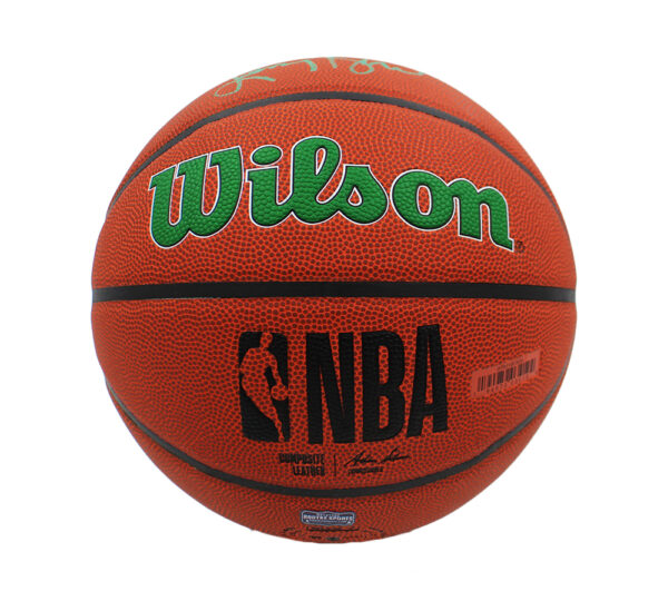 Larry Bird, Kevin McHale, Robert Parish Signed Boston Celtics Wilson Indoor/Outdoor Celtic Logo NBA Basketball - Image 3